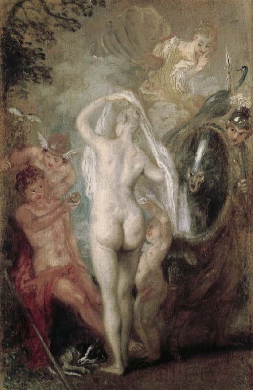 Jean-Antoine Watteau le jugement de paris France oil painting art
